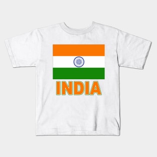 The Pride of India - Indian National Flag Design Kids T-Shirt